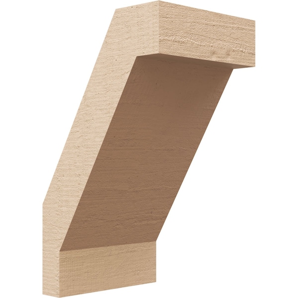 Ekena Millwork 5-inch W x 6-inch D x 10-inch H Burlington Rough Cedar Woodgrain TimberThane Knee Brace, Primed BRCUR05X06X10BURRCPR - main